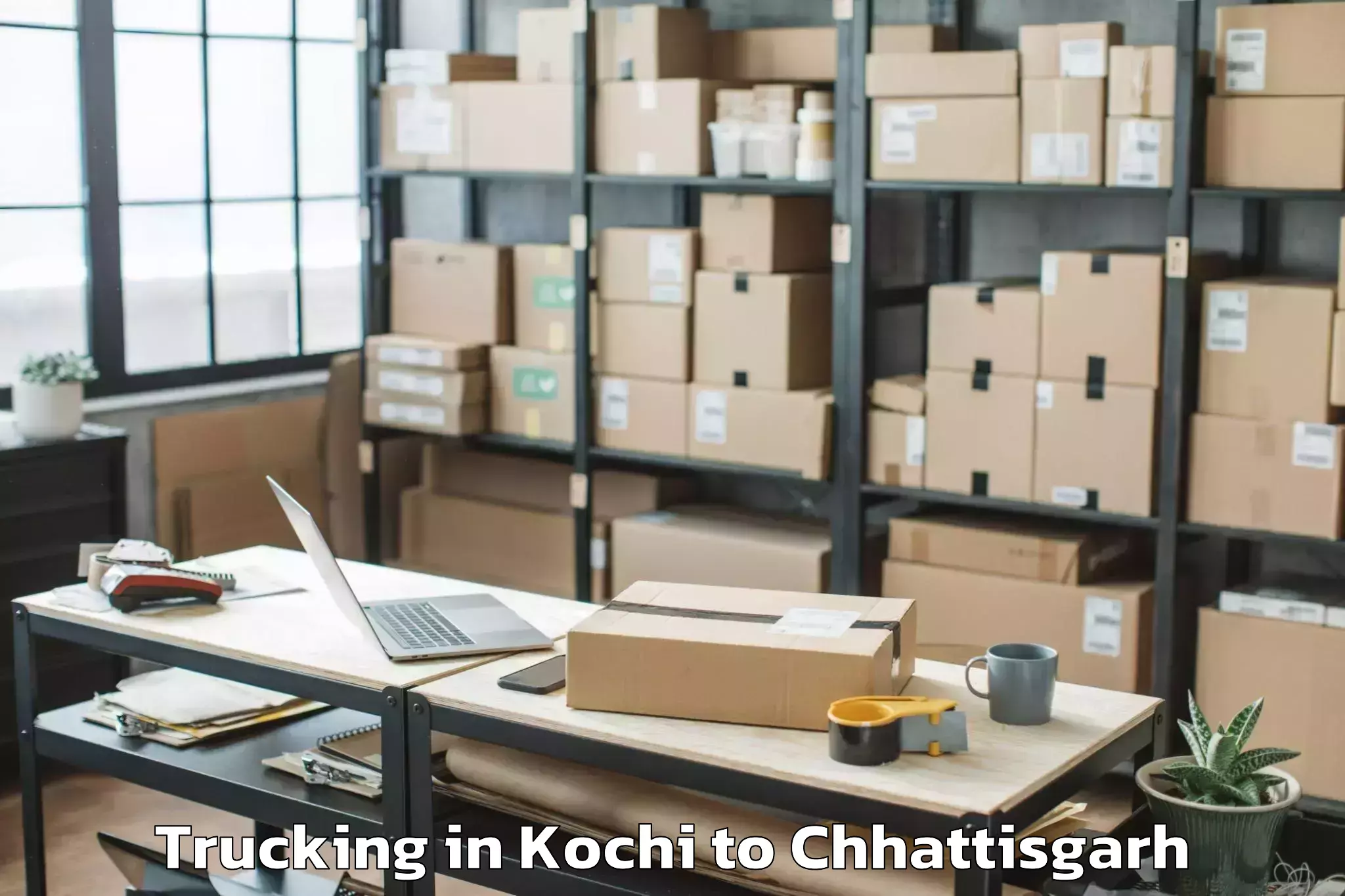 Reliable Kochi to Wadrafnagar Trucking